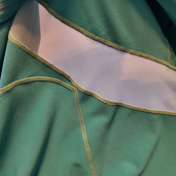 XL Tangerine Teal Athletic Zip- up Jacket - Picture 6 of 9